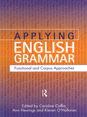 cover image of Applying English Grammar.
